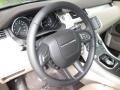 2013 Land Rover Range Rover Evoque Almond/Espresso Interior Steering Wheel Photo