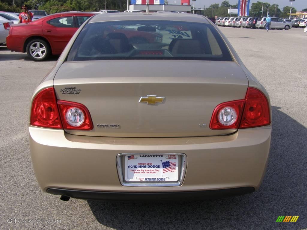 2008 Malibu LS Sedan - Amber Bronze Metallic / Cocoa/Cashmere Beige photo #4