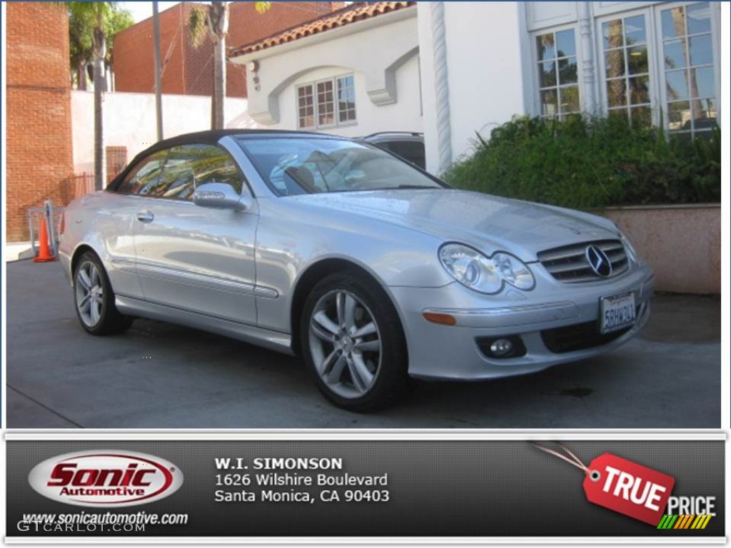 2006 CLK 350 Cabriolet - Iridium Silver Metallic / Black photo #25
