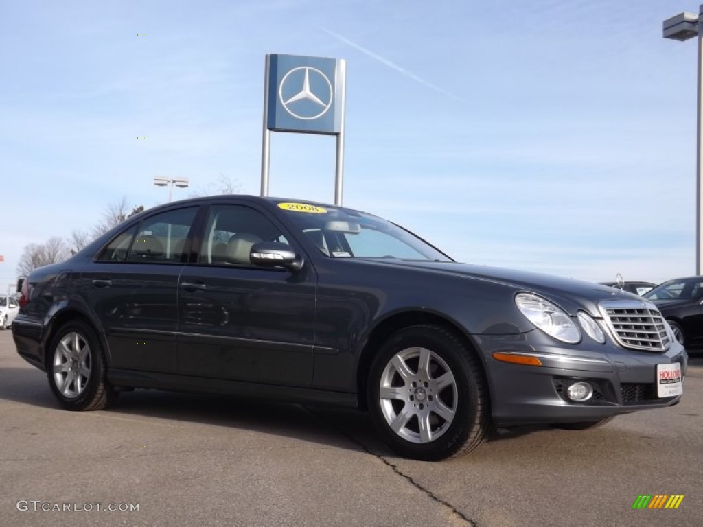 2008 E 320 BlueTEC Sedan - Flint Grey Metallic / Ash photo #3