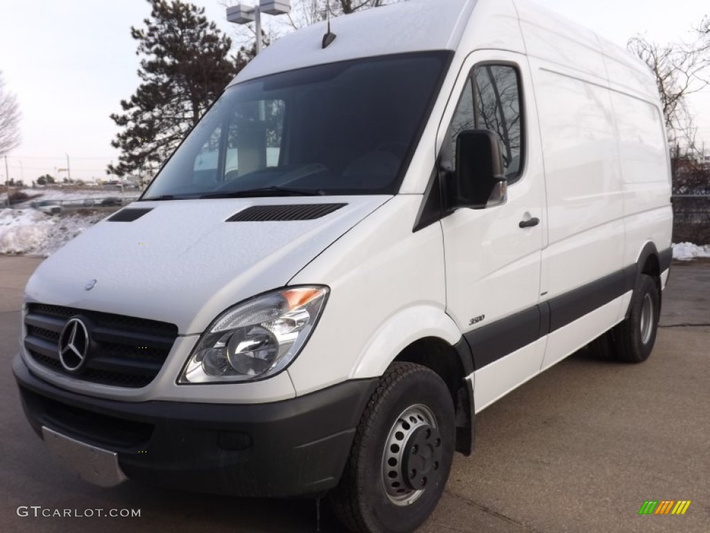 2013 Sprinter 3500 High Roof Cargo Van - Arctic White / Lima Black Fabric photo #1