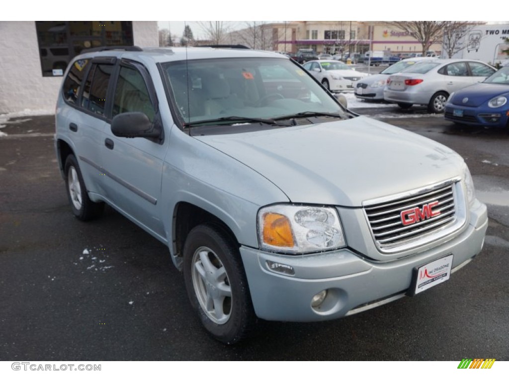 2008 Envoy SLE 4x4 - Silver Mist Metallic / Light Gray photo #3