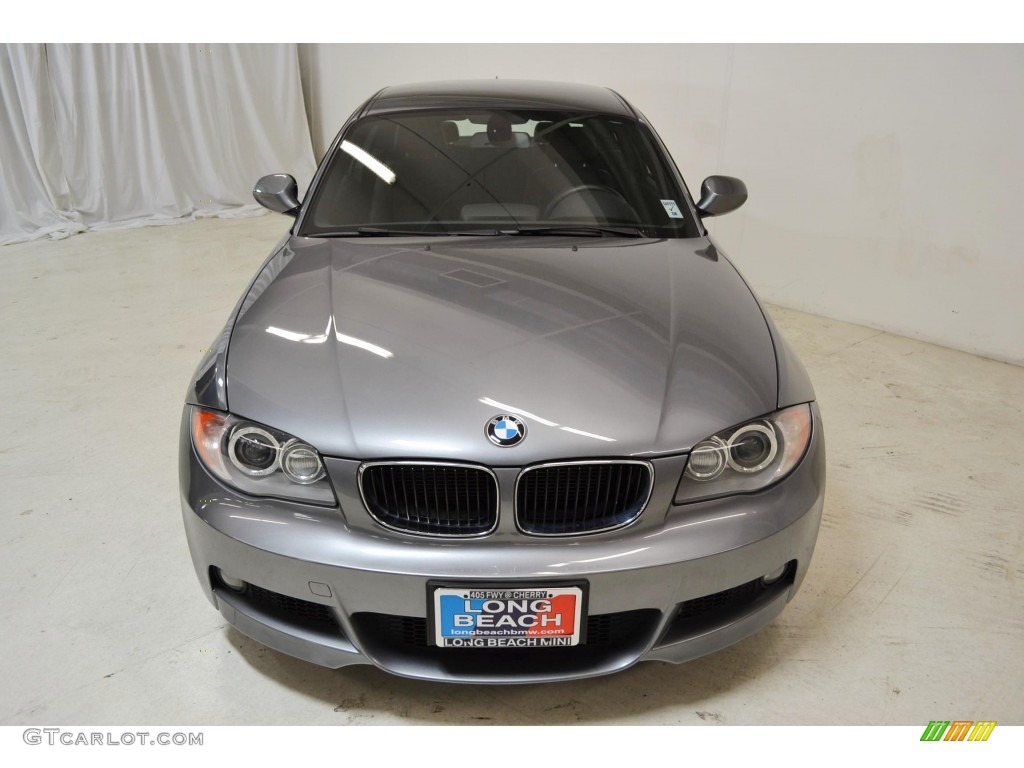 2011 1 Series 128i Coupe - Space Gray Metallic / Black photo #4