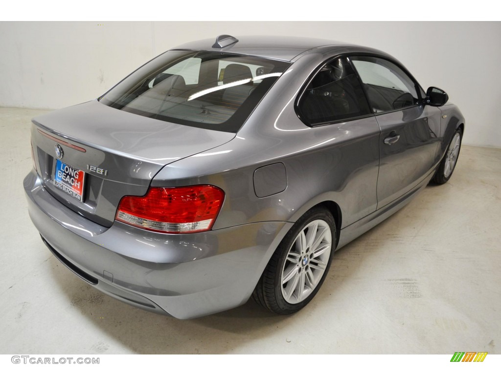 2011 1 Series 128i Coupe - Space Gray Metallic / Black photo #5