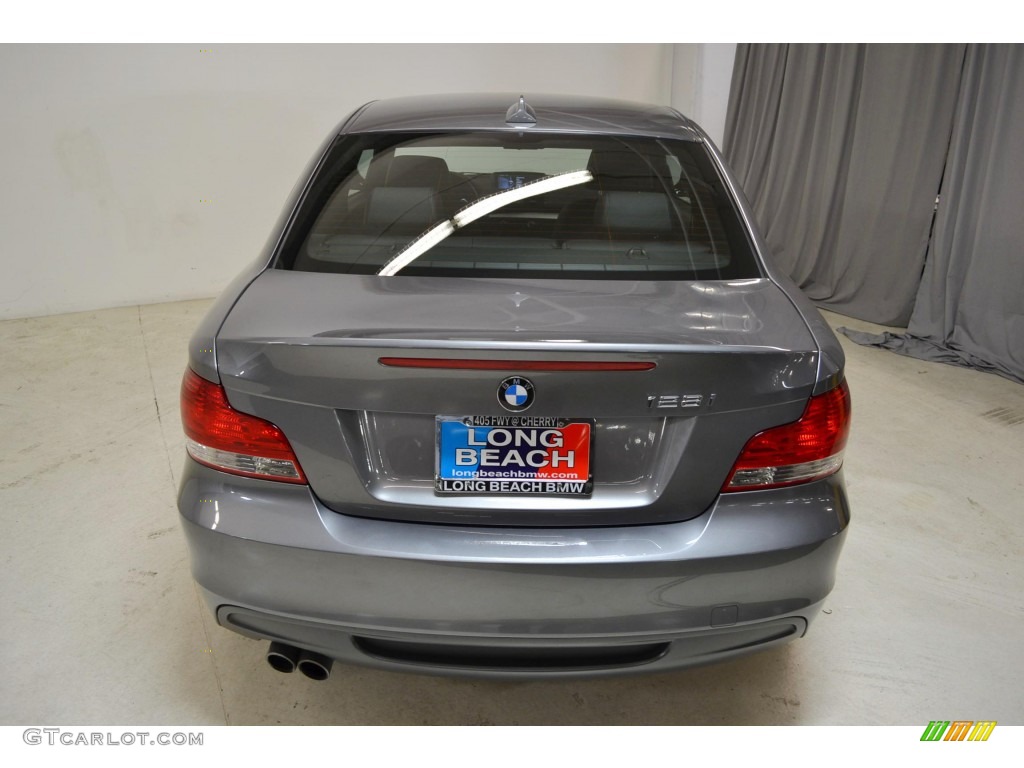 2011 1 Series 128i Coupe - Space Gray Metallic / Black photo #6