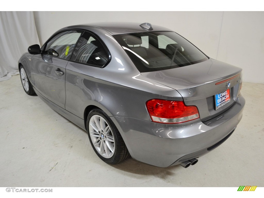 2011 1 Series 128i Coupe - Space Gray Metallic / Black photo #7