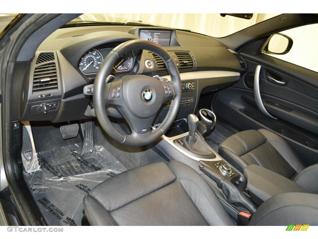 2011 1 Series 128i Coupe - Space Gray Metallic / Black photo #12