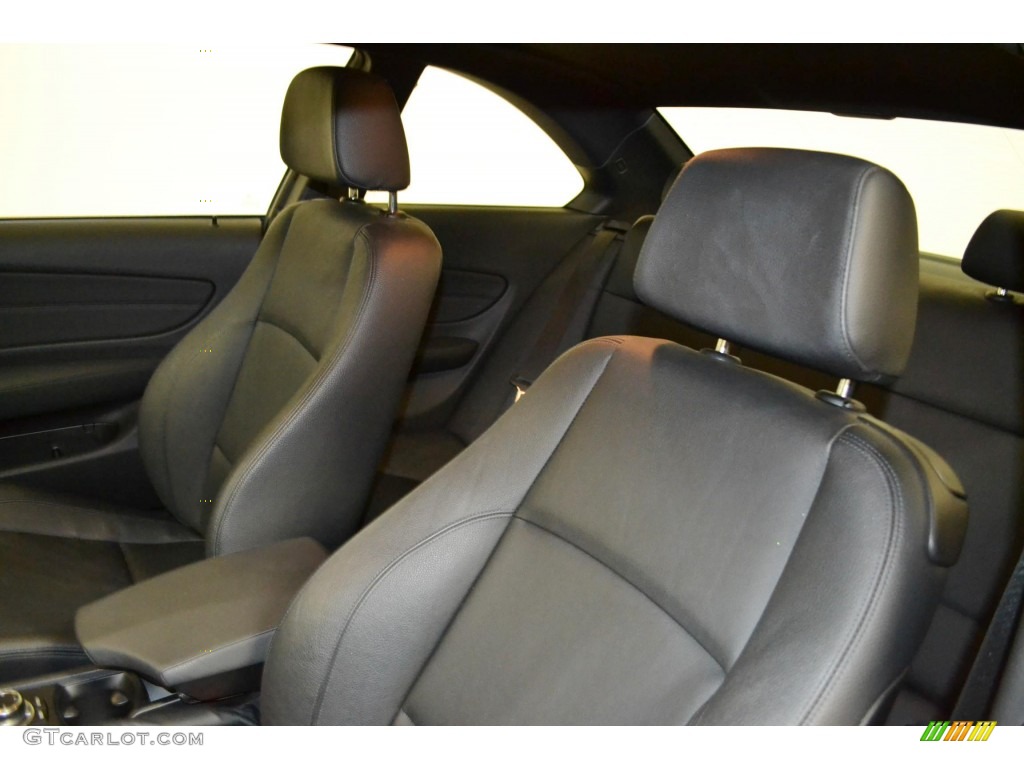 2011 1 Series 128i Coupe - Space Gray Metallic / Black photo #14