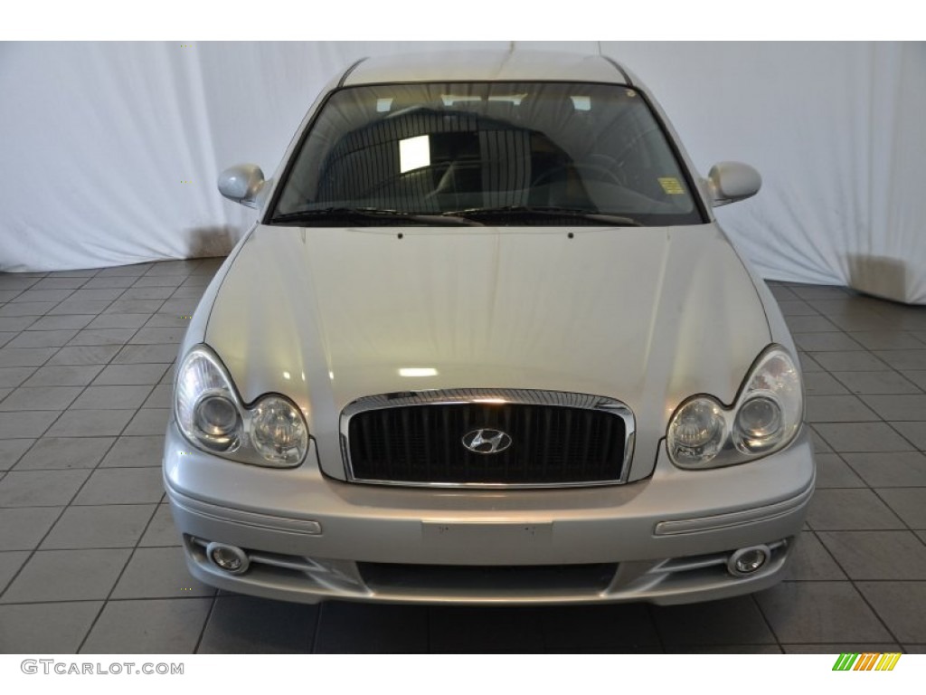 2004 Sonata V6 - Brilliant Silver / Black photo #2
