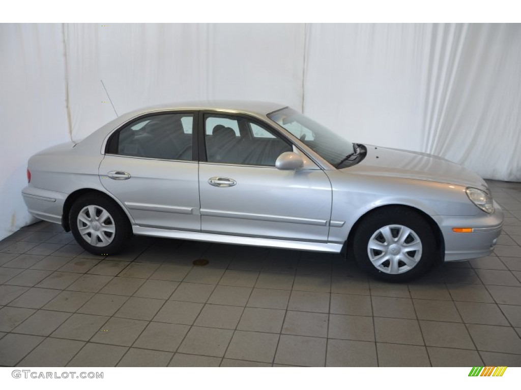 2004 Sonata V6 - Brilliant Silver / Black photo #5
