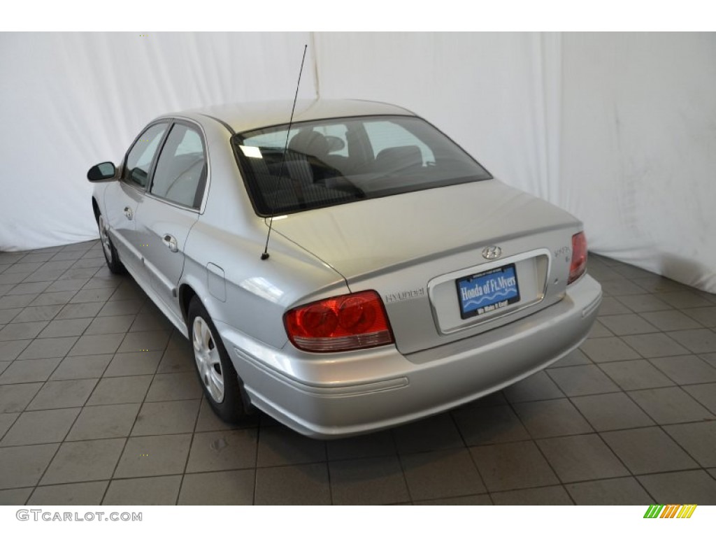 2004 Sonata V6 - Brilliant Silver / Black photo #6