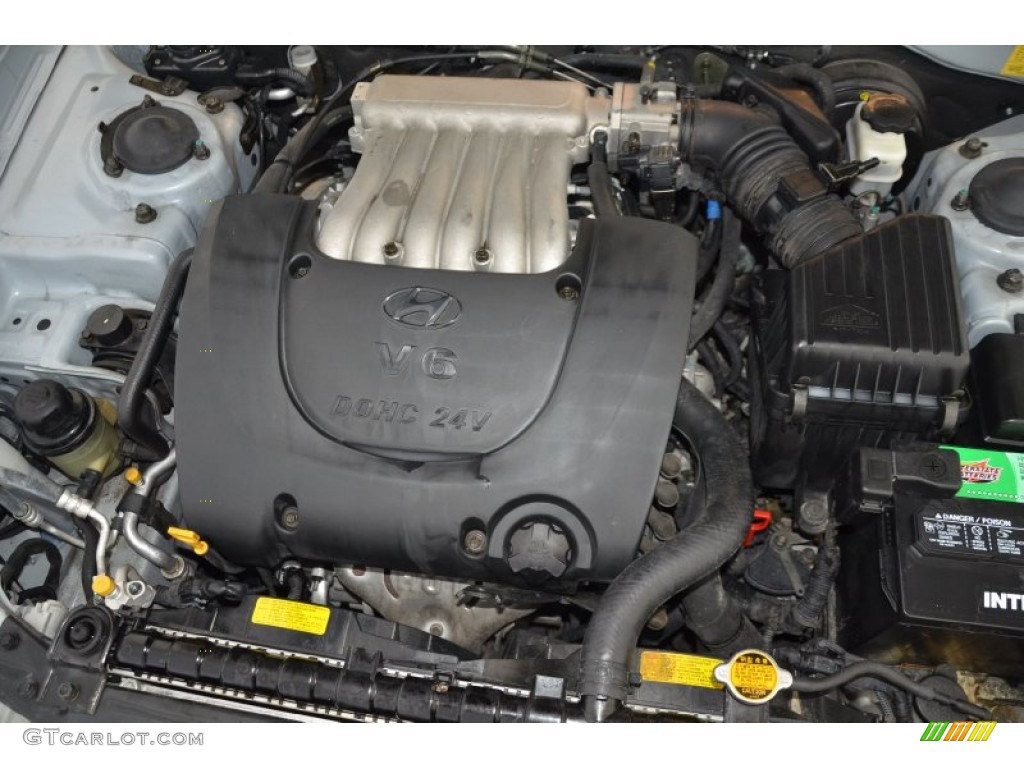 2004 Sonata V6 - Brilliant Silver / Black photo #30
