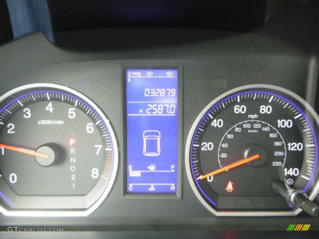2011 CR-V LX 4WD - Glacier Blue Metallic / Gray photo #24