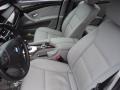 2009 BMW 5 Series Grey Dakota Leather Interior Front Seat Photo