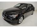 Jet Black - 5 Series 525i Sedan Photo No. 8