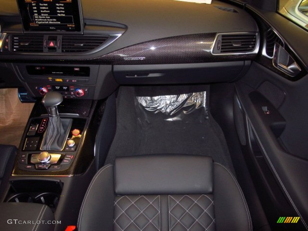 Black Valcona w/Diamond Contrast Stitching Interior 2014 Audi S7 Prestige 4.0 TFSI quattro Photo #90330873