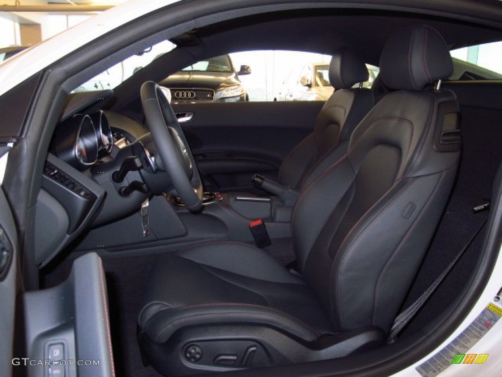 Black Interior 2014 Audi R8 Coupe V8 Photo #90331092