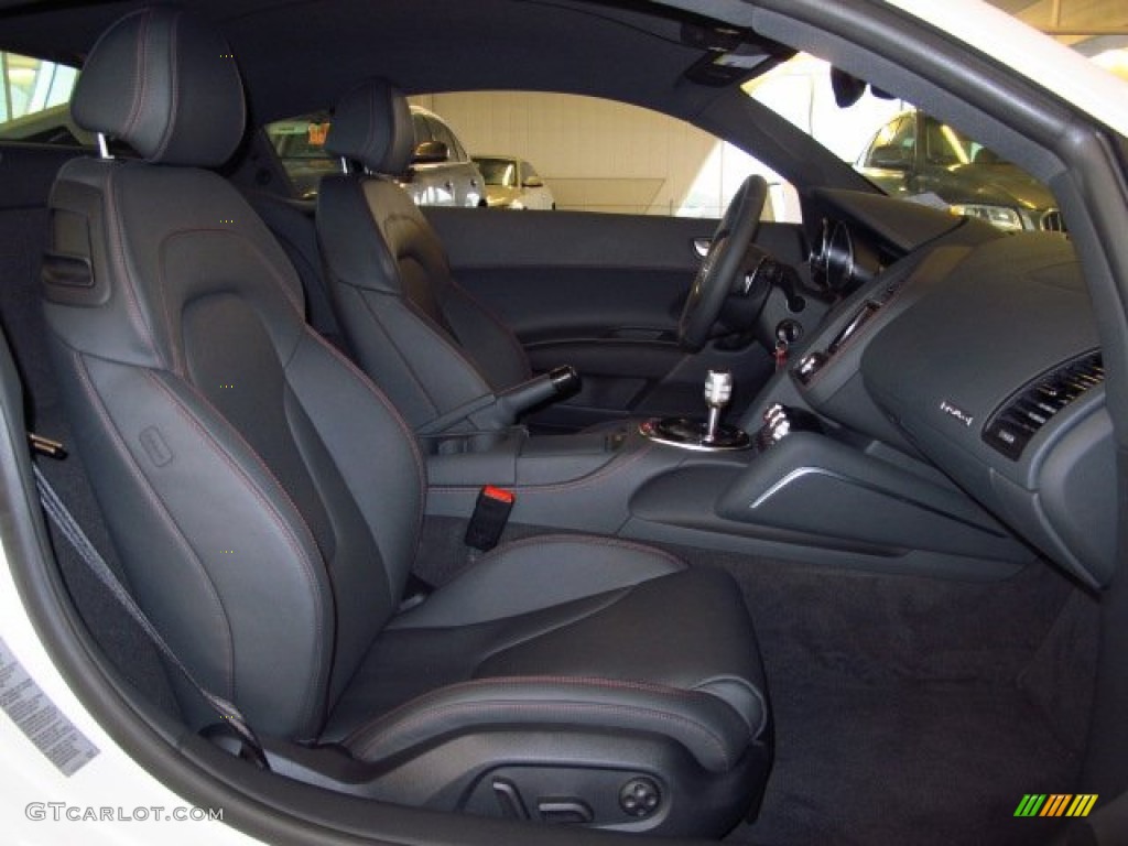Black Interior 2014 Audi R8 Coupe V8 Photo #90331110