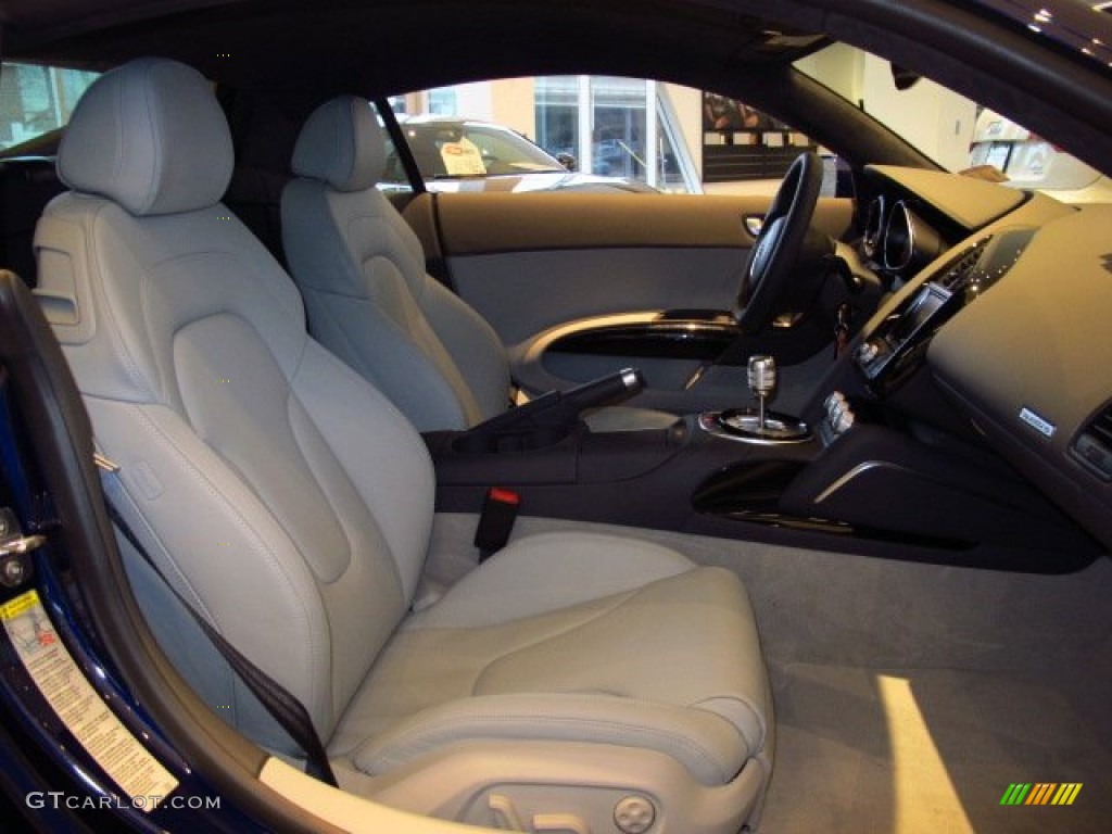 Lunar Silver Interior 2014 Audi R8 Coupe V8 Photo #90331332