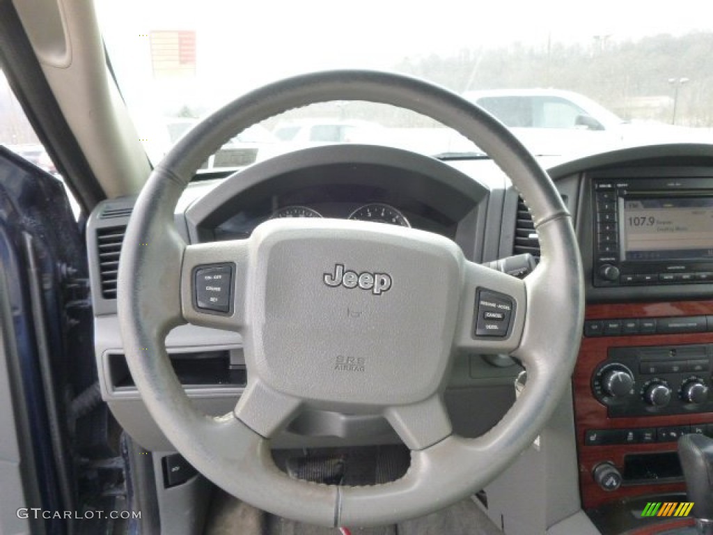 2005 Jeep Grand Cherokee Limited 4x4 Medium Slate Gray Steering Wheel Photo #90331368