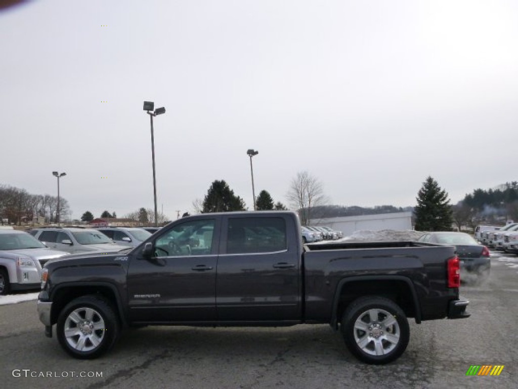 2014 Sierra 1500 SLE Crew Cab 4x4 - Iridium Metallic / Jet Black photo #8