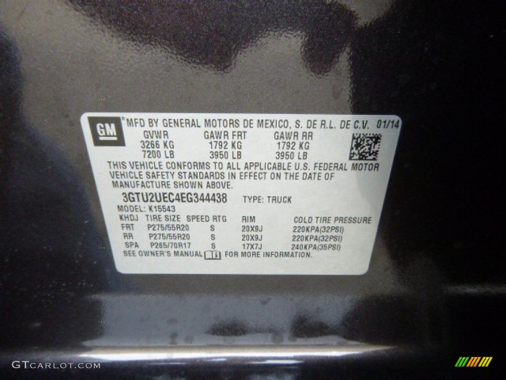 2014 Sierra 1500 SLE Crew Cab 4x4 - Iridium Metallic / Jet Black photo #20