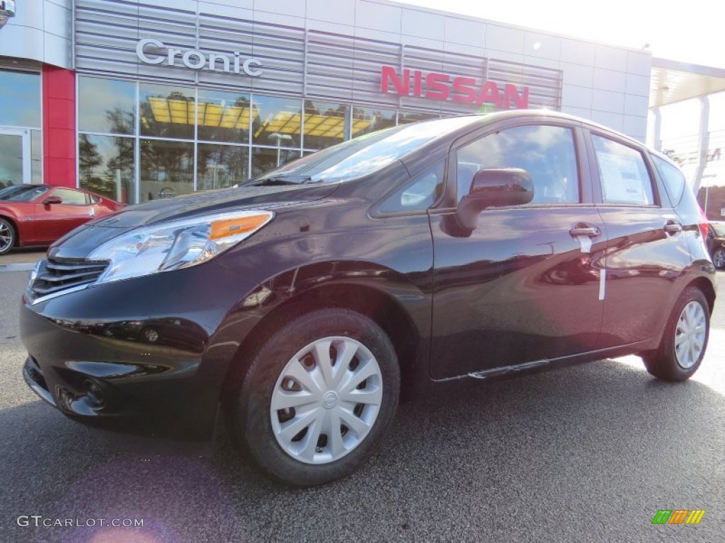 2014 Versa Note S Plus - Super Black / Charcoal photo #1