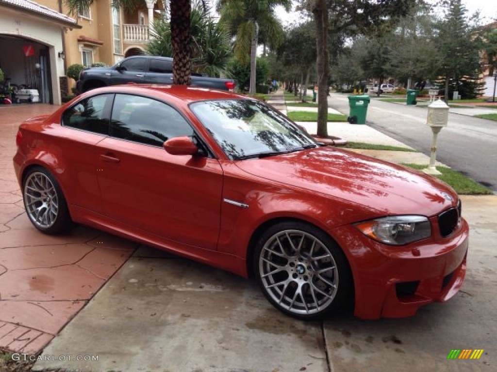 Valencia Orange Metallic 2011 BMW 1 Series M Coupe Exterior Photo #90336416