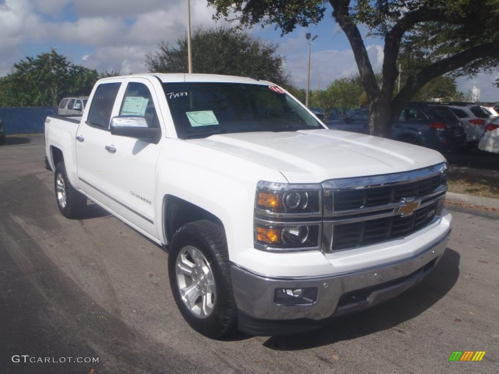 2014 Silverado 1500 LTZ Z71 Crew Cab 4x4 - Summit White / Jet Black/Dark Ash photo #1