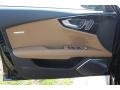 Havana Brown w/Black Stitching 2014 Audi S7 Prestige 4.0 TFSI quattro Door Panel