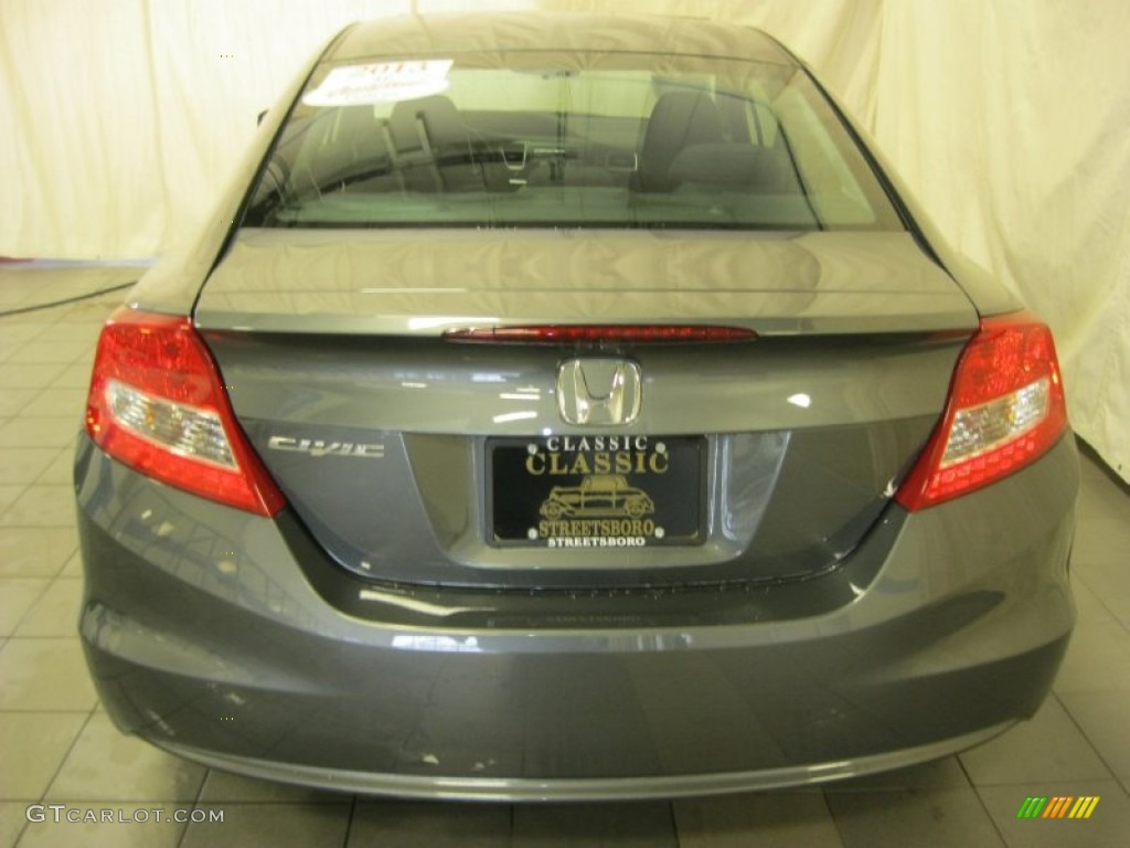 2013 Civic EX Coupe - Polished Metal Metallic / Black photo #11