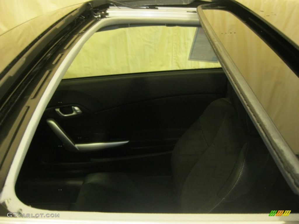 2013 Civic EX Coupe - Polished Metal Metallic / Black photo #33