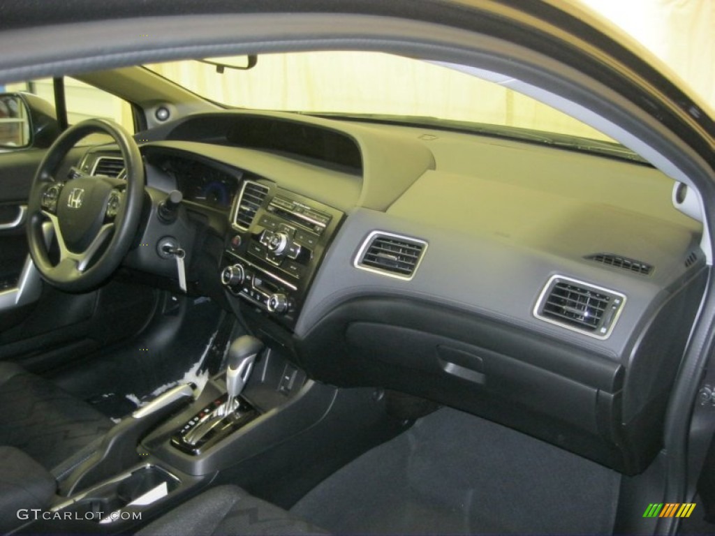 2013 Civic EX Coupe - Polished Metal Metallic / Black photo #36