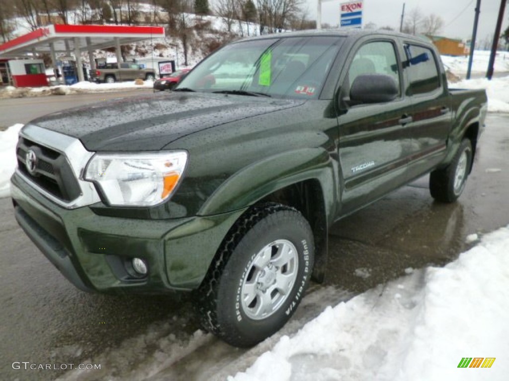 2013 Tacoma V6 TRD Double Cab 4x4 - Spruce Green Mica / Graphite photo #3