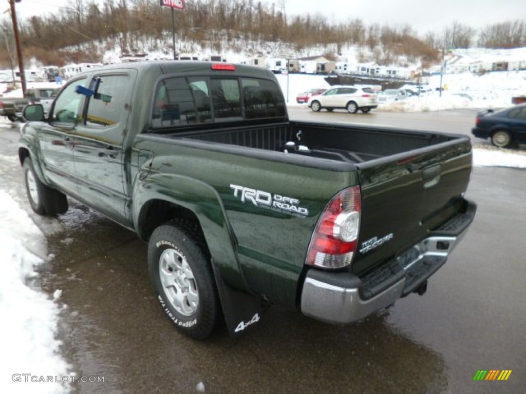 2013 Tacoma V6 TRD Double Cab 4x4 - Spruce Green Mica / Graphite photo #4