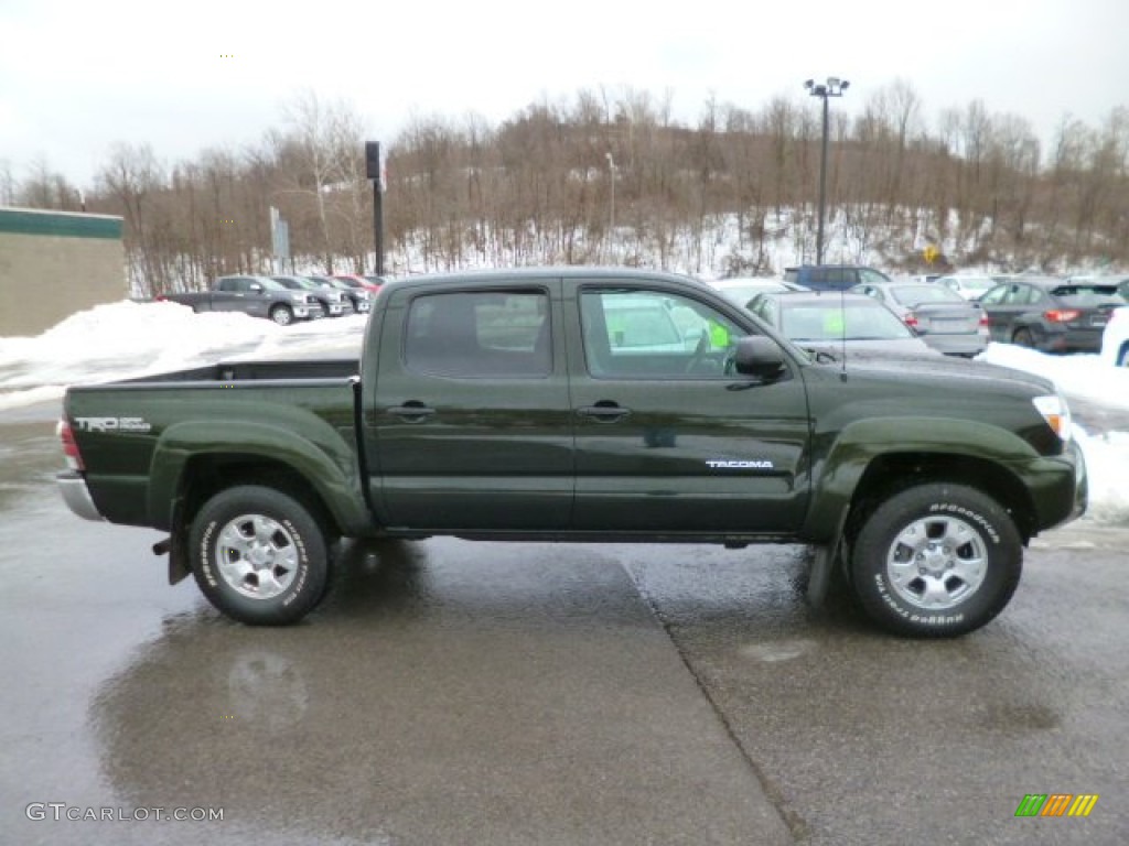 2013 Tacoma V6 TRD Double Cab 4x4 - Spruce Green Mica / Graphite photo #6