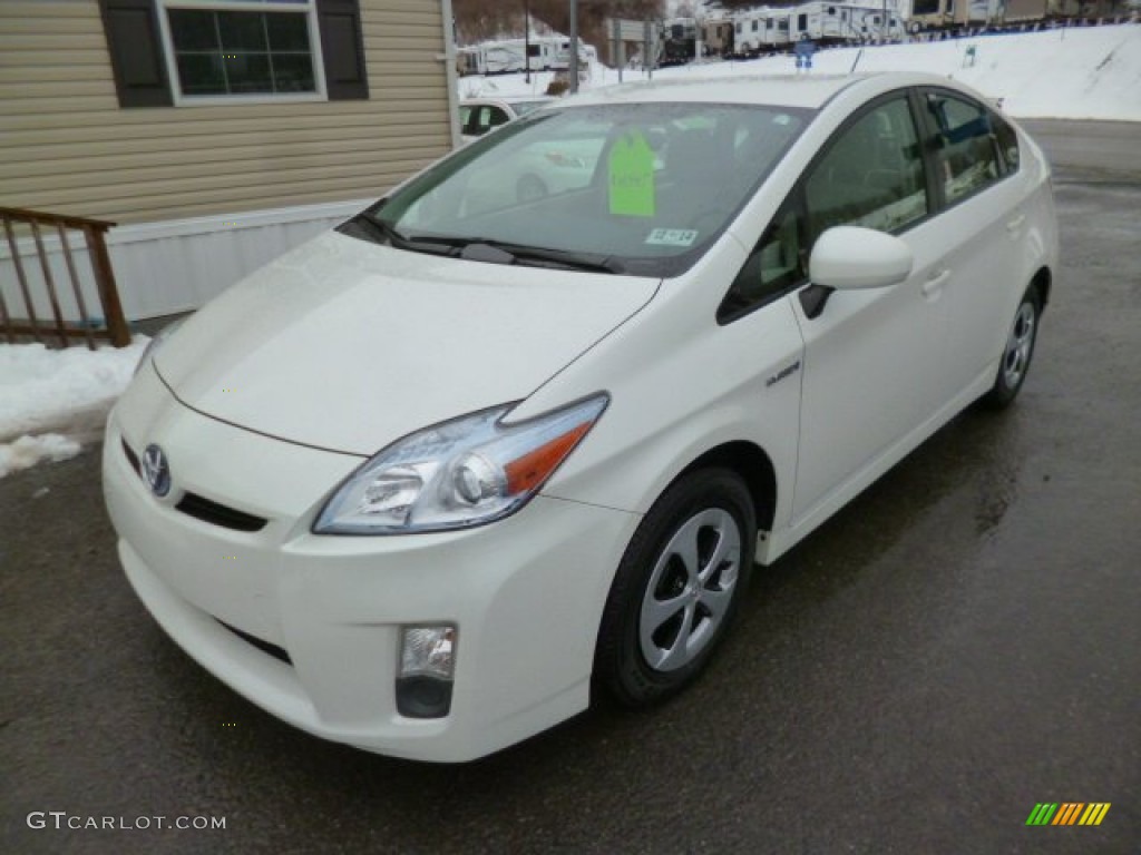 2010 Prius Hybrid III - Blizzard White Pearl / Bisque photo #3