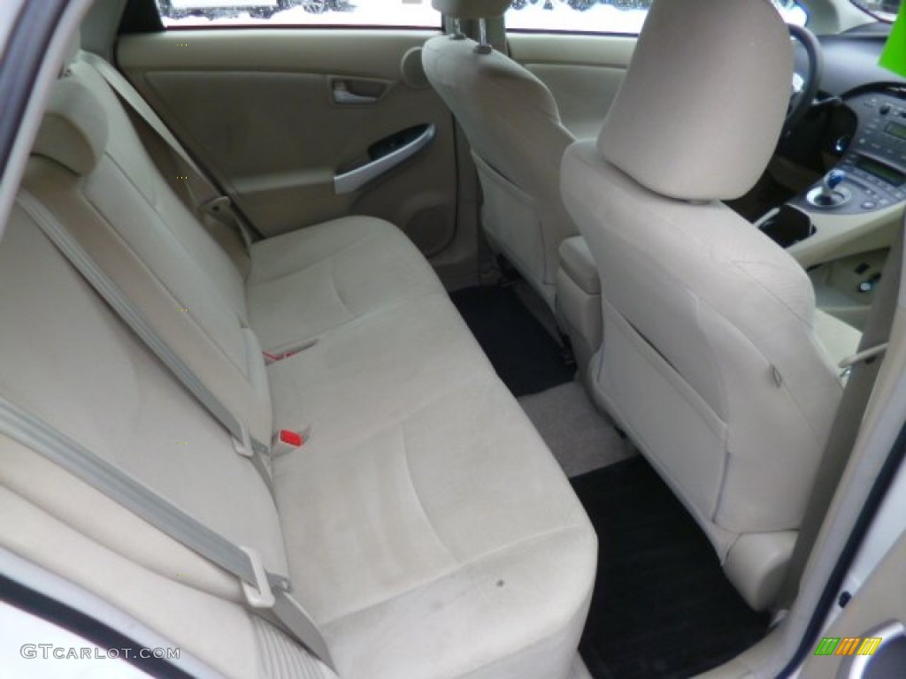 2010 Prius Hybrid III - Blizzard White Pearl / Bisque photo #9