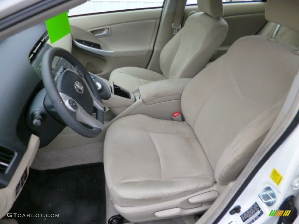 2010 Prius Hybrid III - Blizzard White Pearl / Bisque photo #11