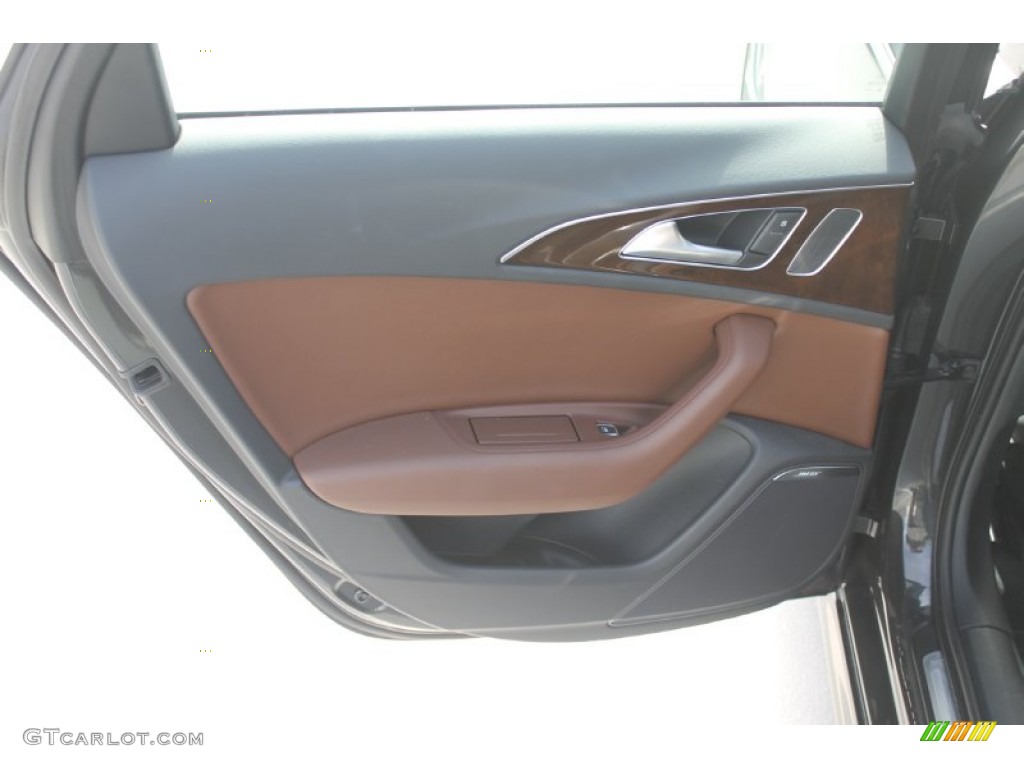2013 A6 3.0T quattro Sedan - Oolong Gray Metallic / Nougat Brown photo #27