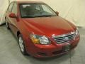 2009 Spicy Red Metallic Kia Spectra EX Sedan  photo #3