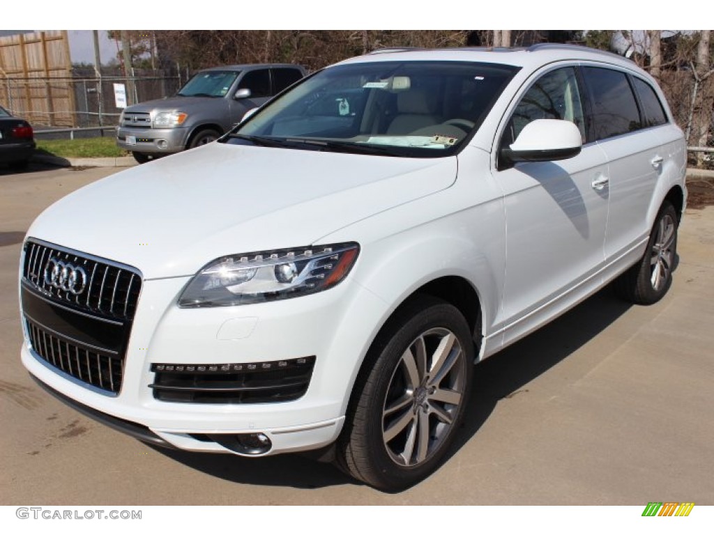 Glacier White Metallic 2014 Audi Q7 3.0 TFSI quattro Exterior Photo #90343073