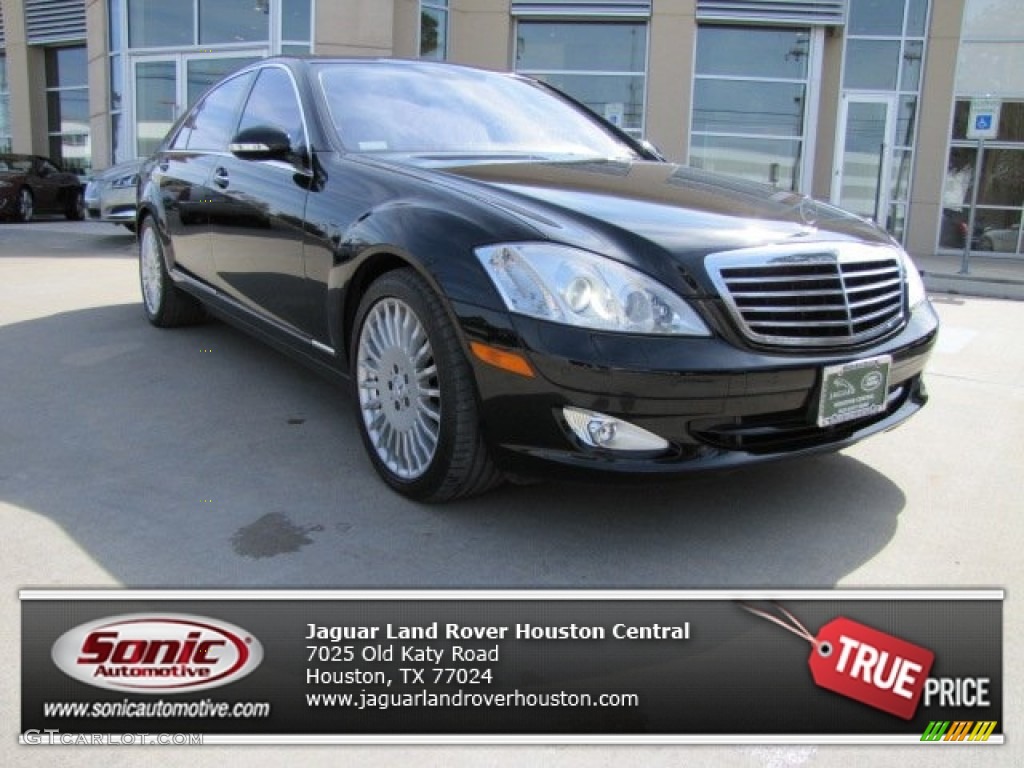 2007 S 550 Sedan - Obsidian Black Metallic / Black photo #1