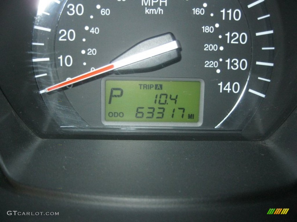 2009 Spectra EX Sedan - Spicy Red Metallic / Gray photo #31