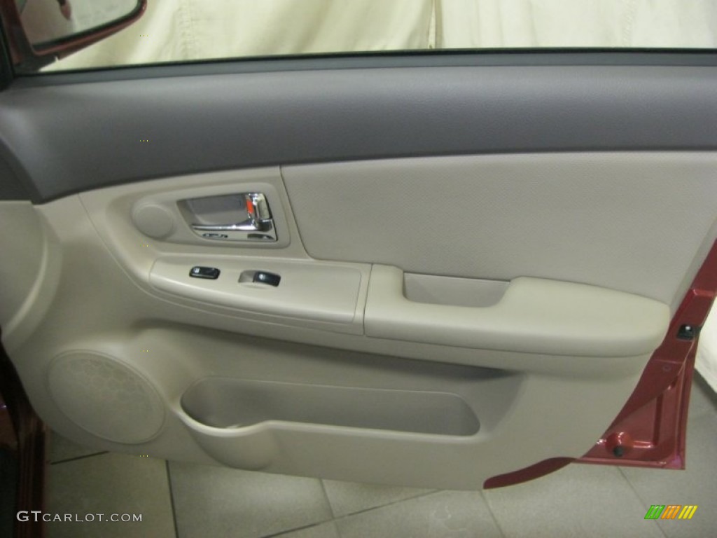 2009 Spectra EX Sedan - Spicy Red Metallic / Gray photo #36