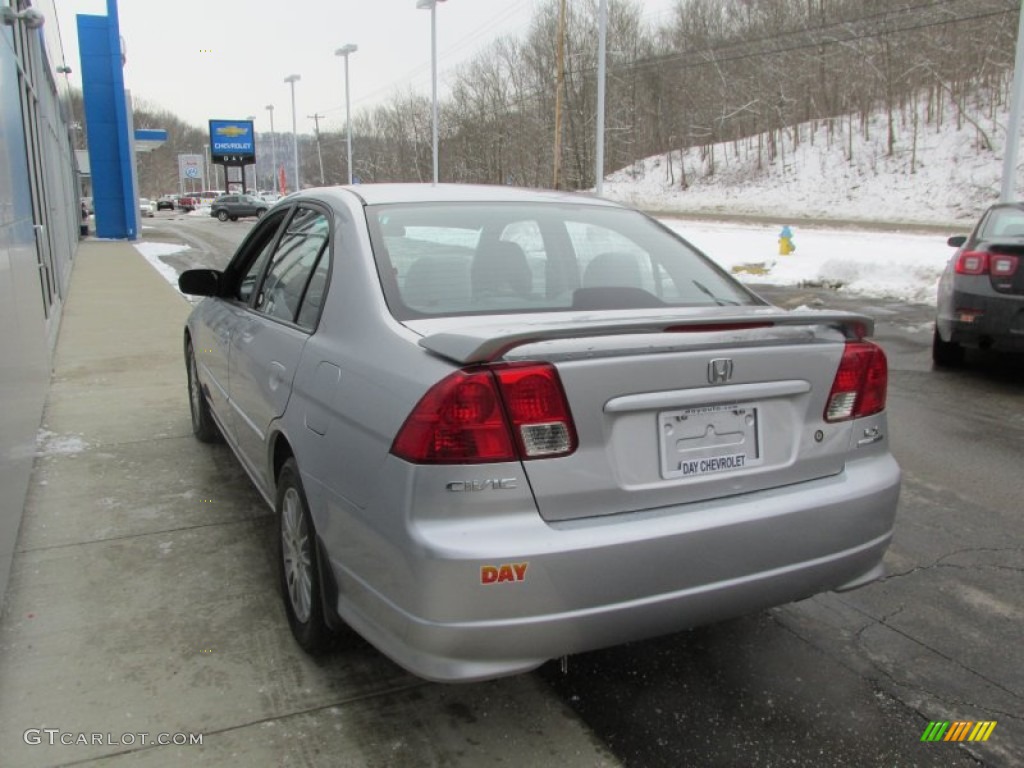 2005 Civic LX Sedan - Satin Silver Metallic / Gray photo #6