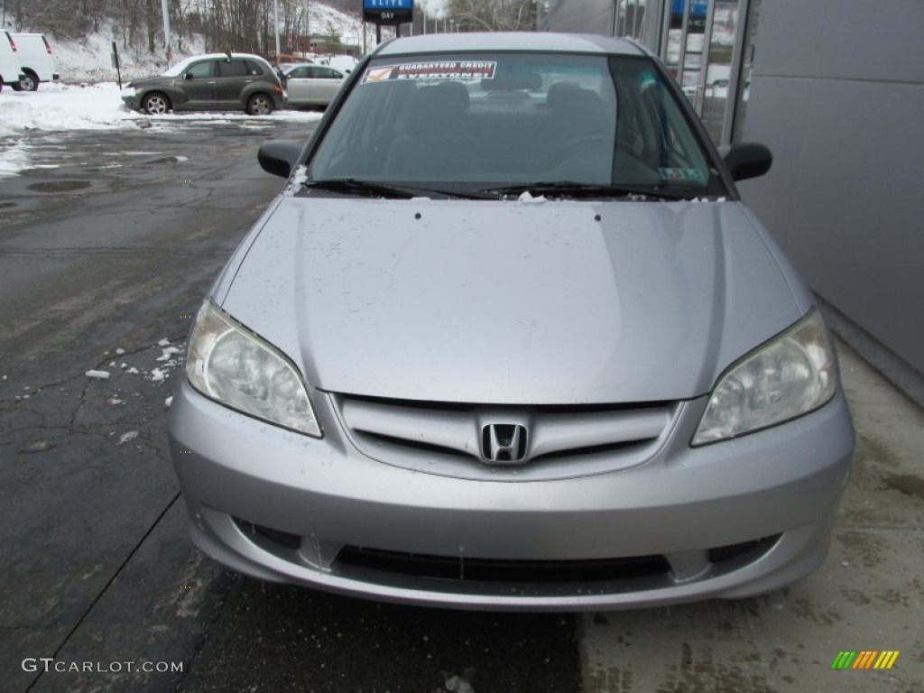 2005 Civic LX Sedan - Satin Silver Metallic / Gray photo #8