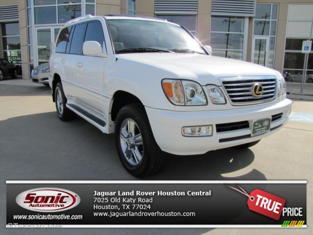 2006 LX 470 - Crystal White / Ivory photo #1