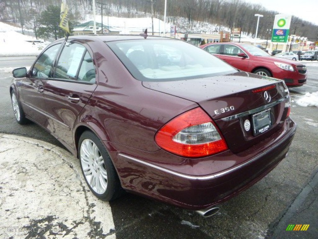 2007 E 350 4Matic Sedan - Barolo Red Metallic / Cashmere photo #3