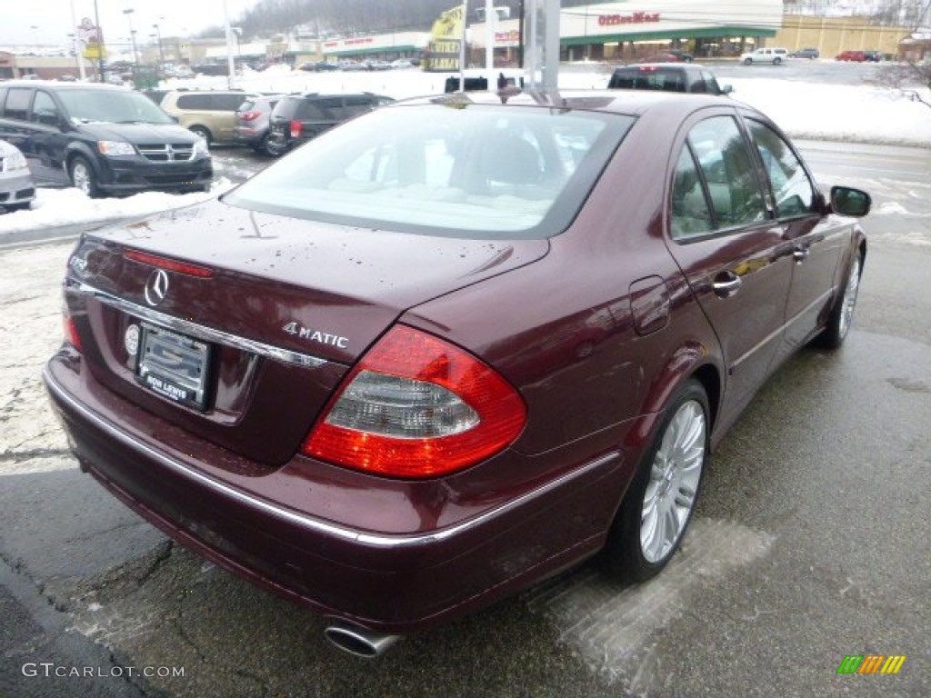 2007 E 350 4Matic Sedan - Barolo Red Metallic / Cashmere photo #5